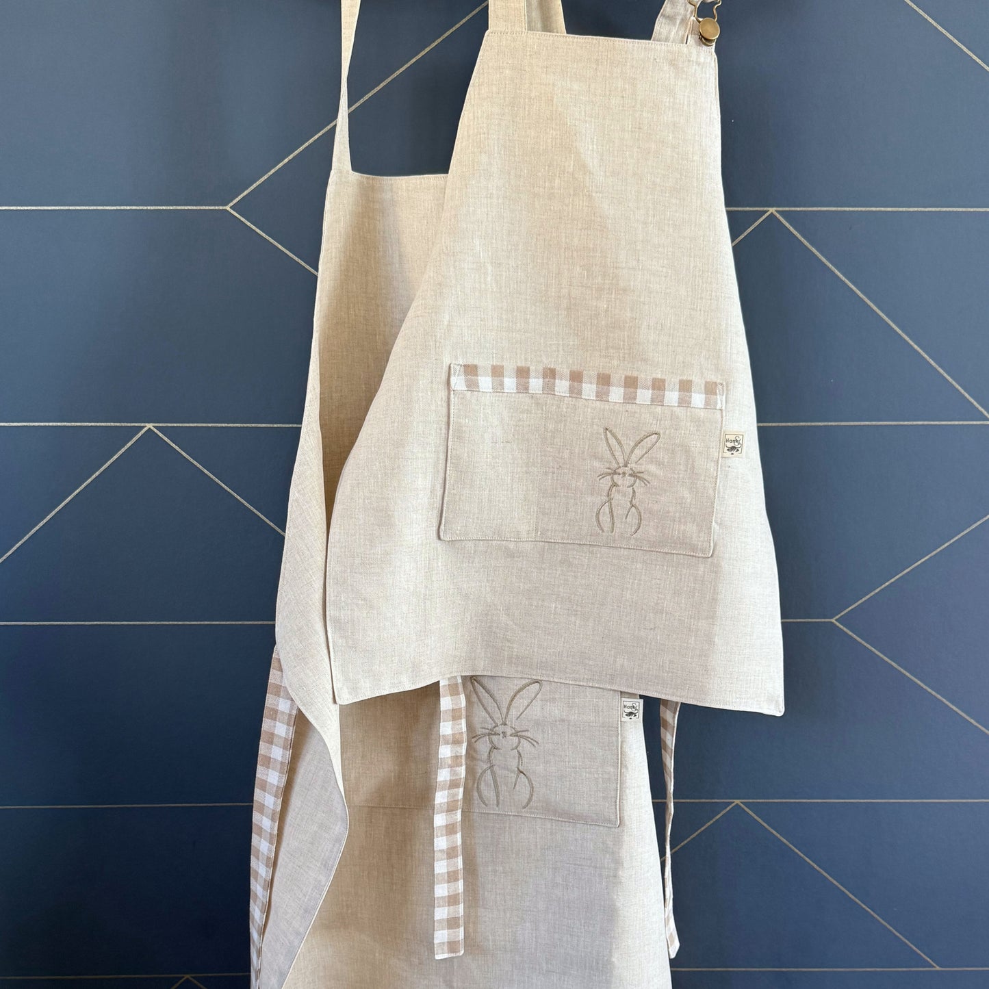 Little Baker's Linen Apron | Christmas Set (Adult & Children's)