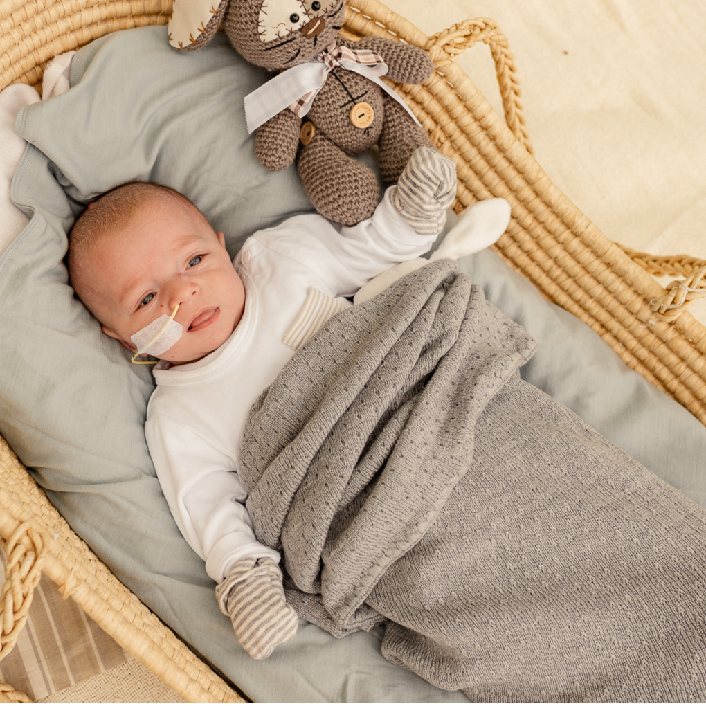 Merino Eyelet Blanket