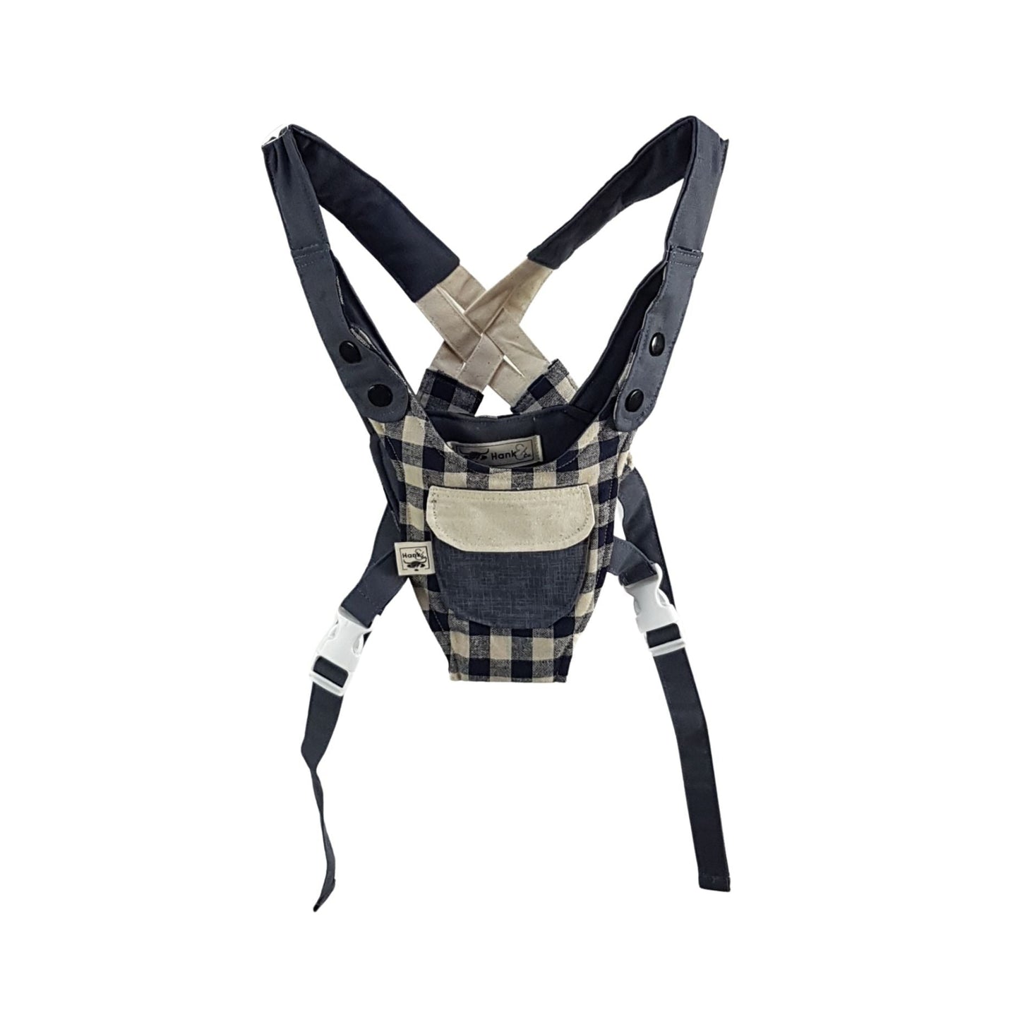 Children's Baby Carrier - Navy Gingham