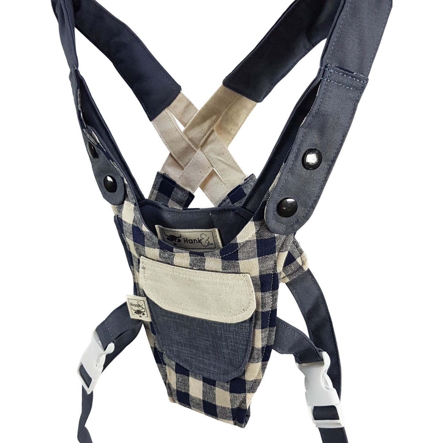 Children's Baby Carrier - Navy Gingham
