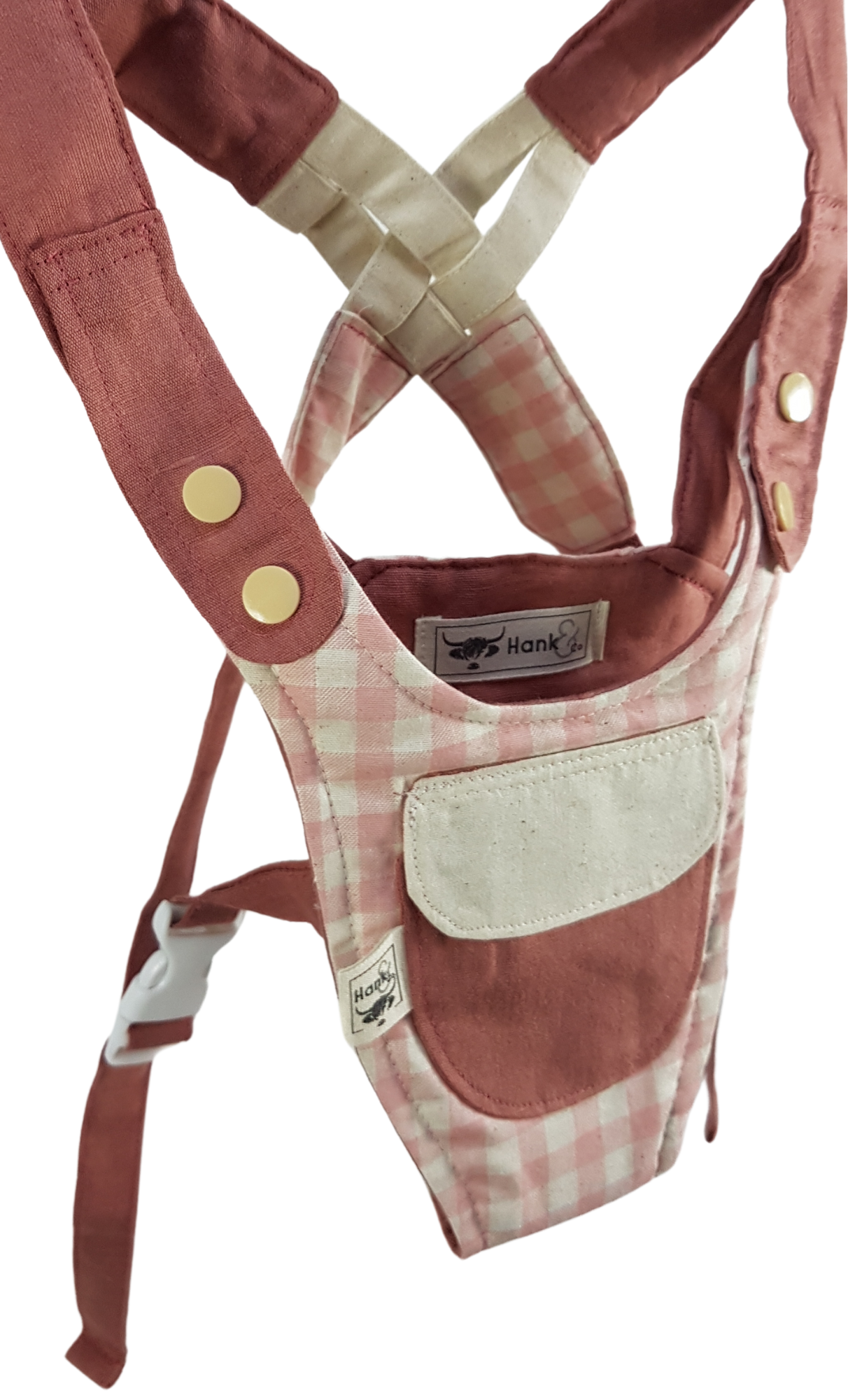 Children's Baby Carrier - Pink Gingham