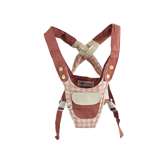 Children's Baby Carrier - Pink Gingham