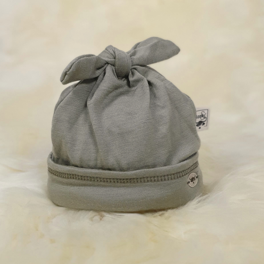 Merino Top Knot Hat - Single Colour