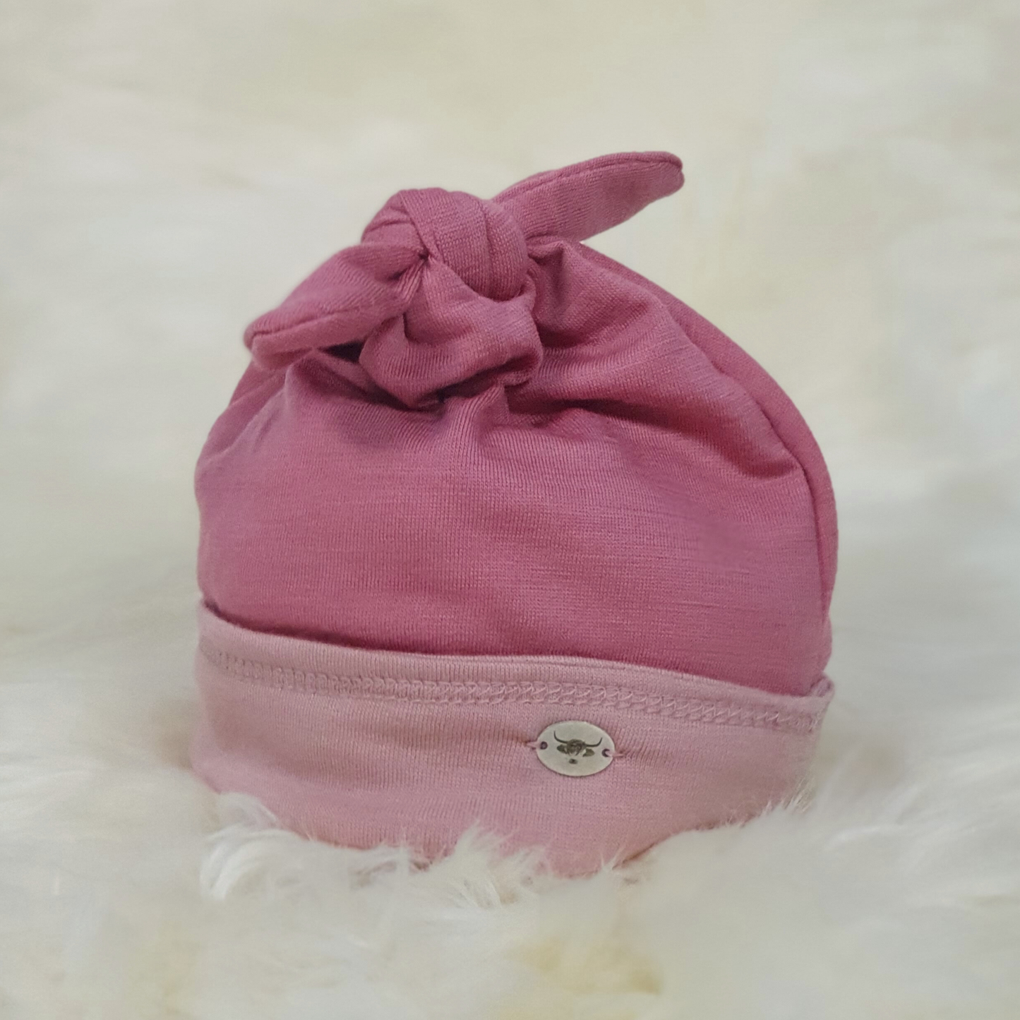 Merino Top Knot Hat - Dual Colour