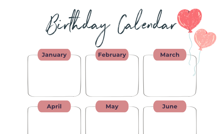Birthday Calendar