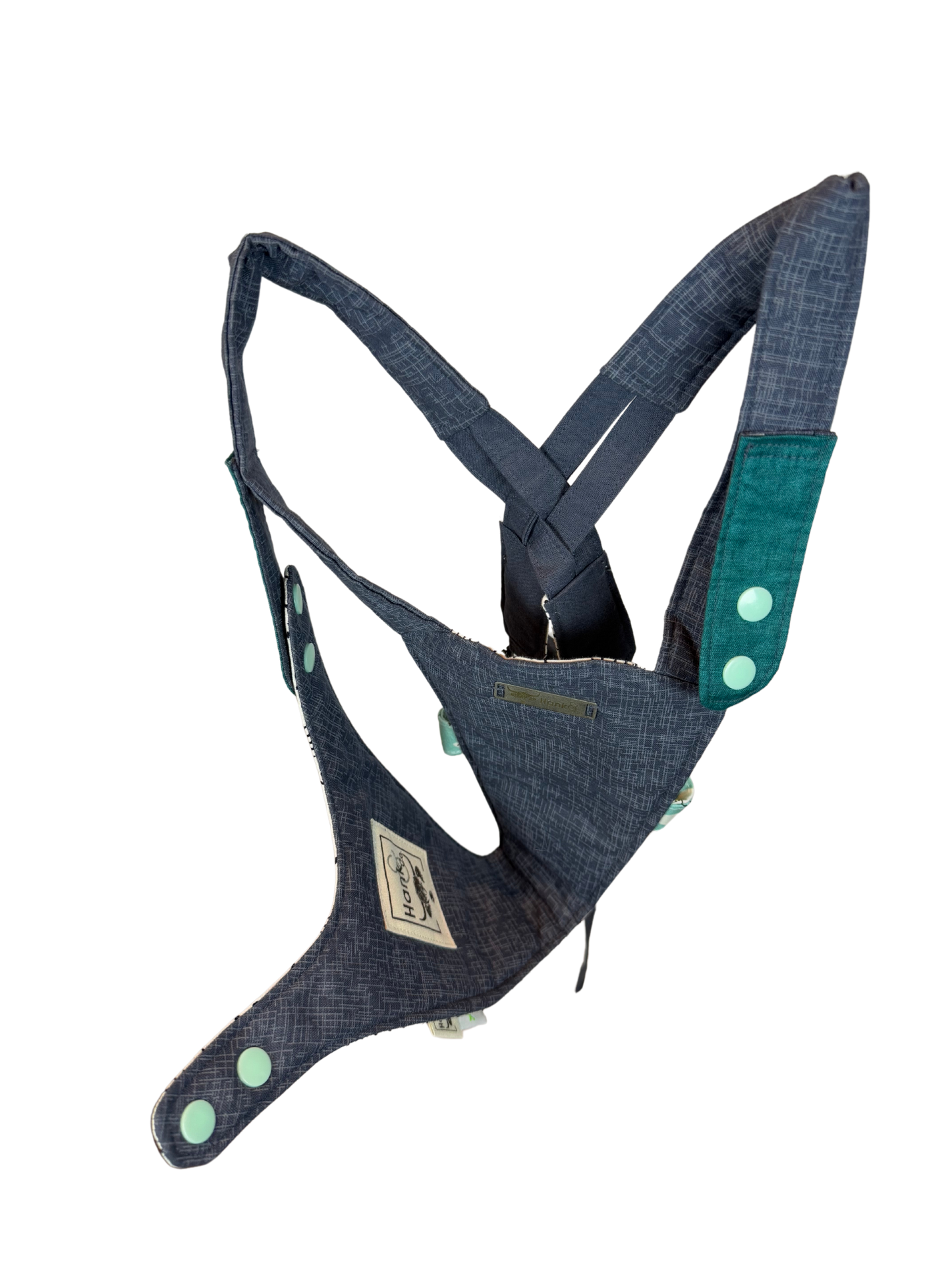Children's Baby Carrier with Monkey - Teal & Chocolate
